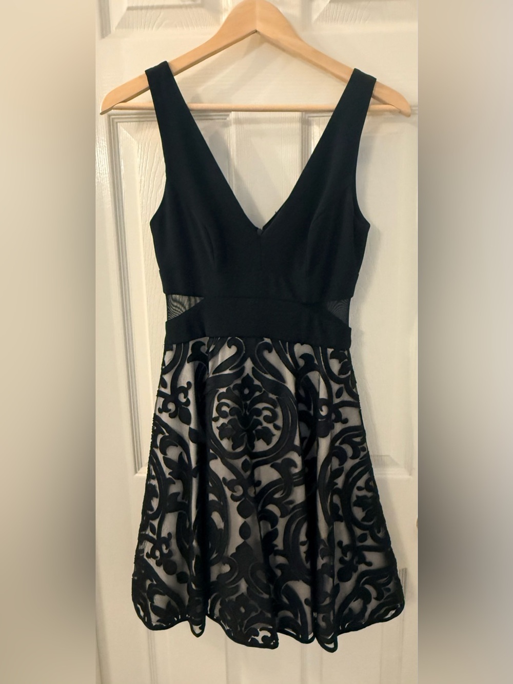 Xscape Black Mini Dress size 2